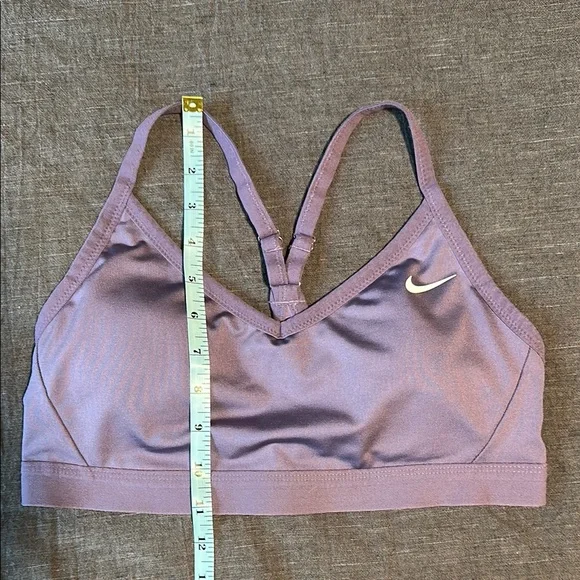 Nike Dri-Fit Indy Light Support Purple Sports Bra - Picture 4 of 9
